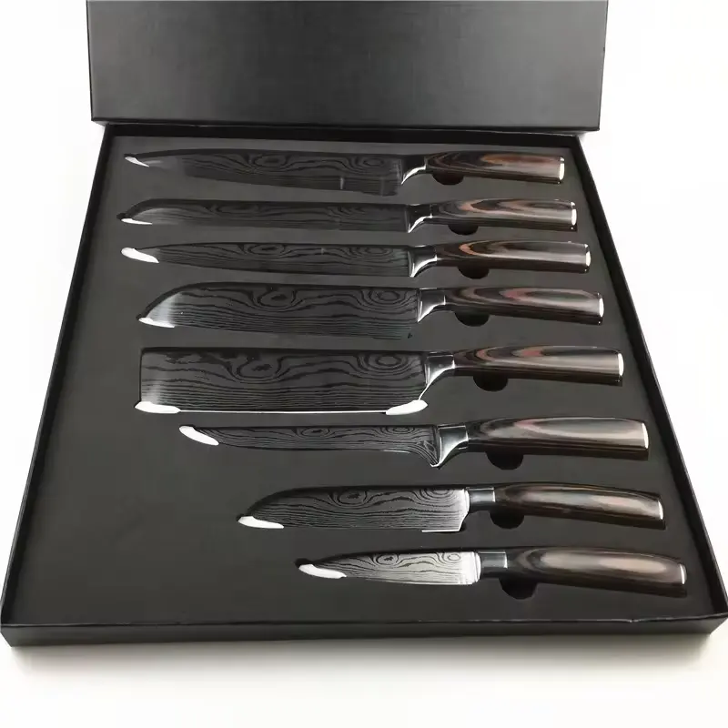 Caja grande para juego de cuchillos