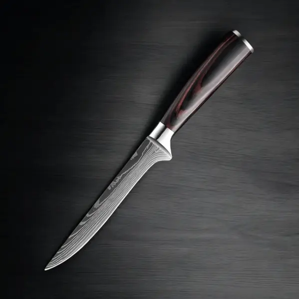 Cuchillo para deshuesar de 6" con mango de simil madera