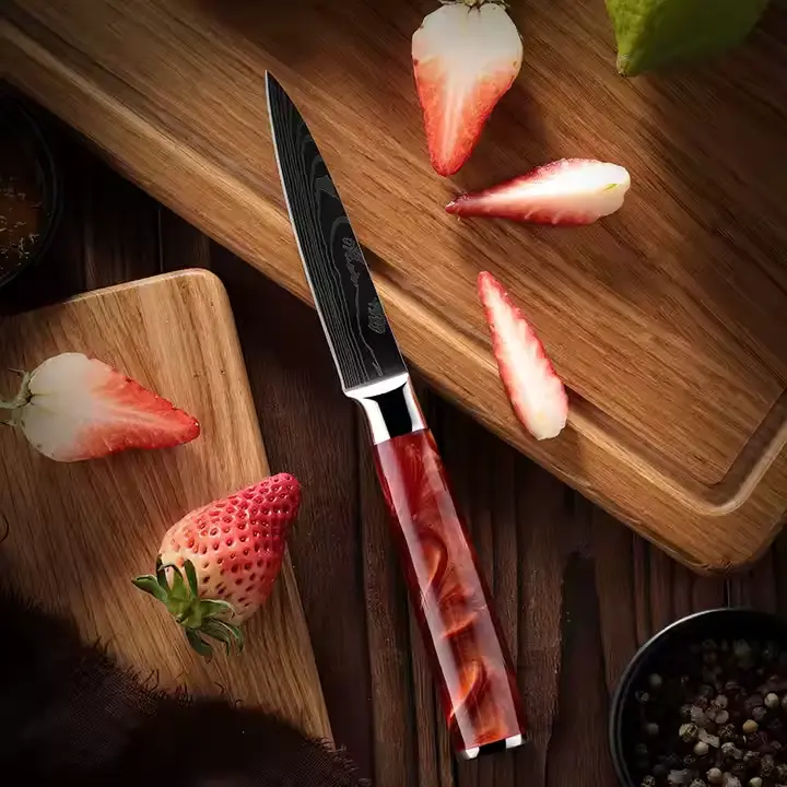 Cuchillo pelador de 3,5" con mango de resina