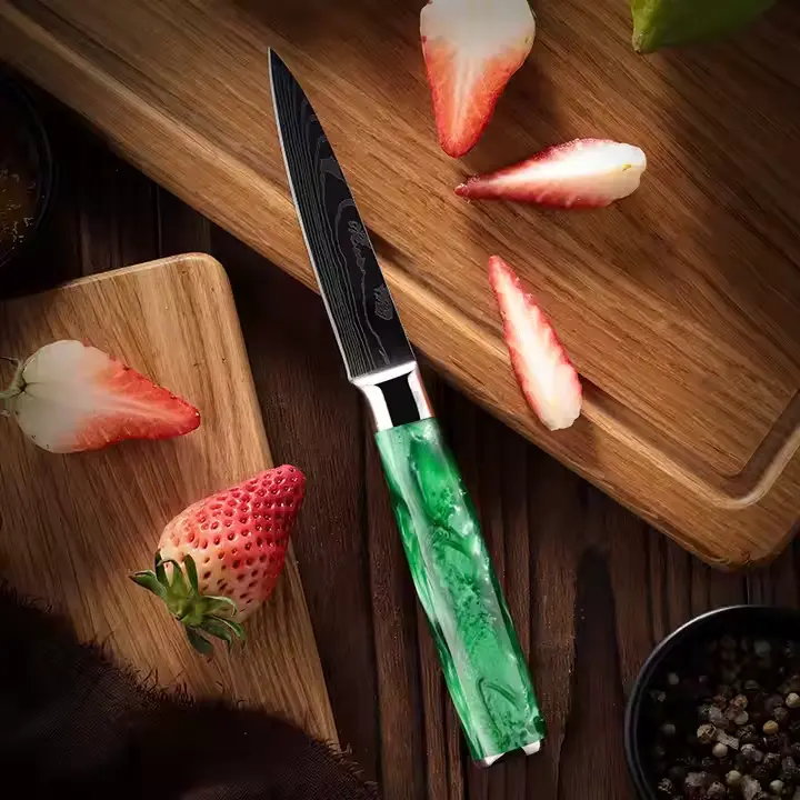 Cuchillo pelador de 3,5" con mango de resina