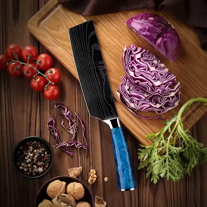 [COPP-071] Cuchillo Nakiri de 7" con mango de resina