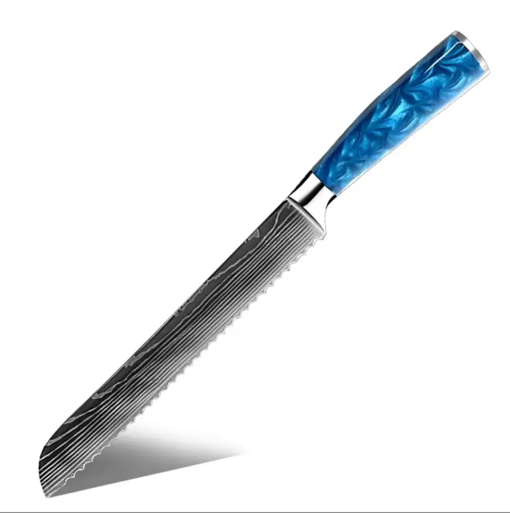 Cuchillo para pan de 8" con mango de resina