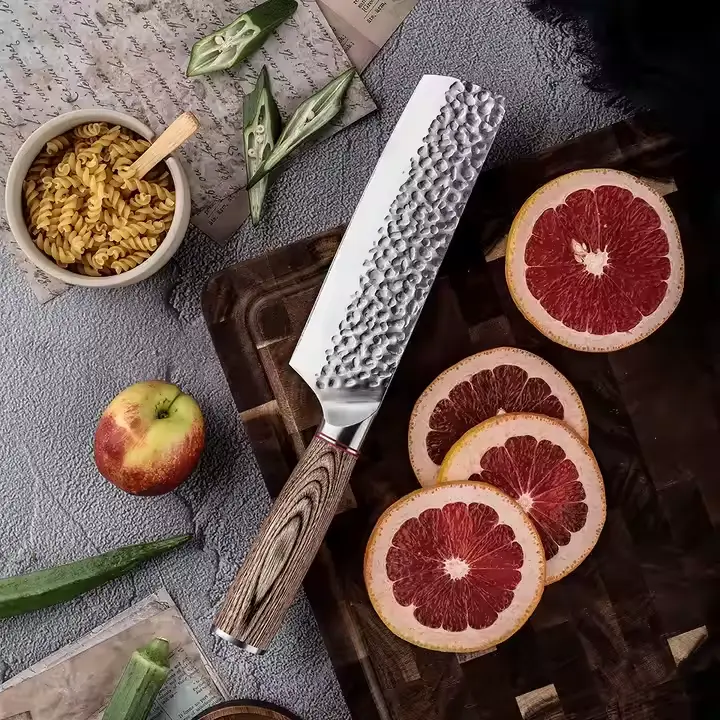 [COPP-100] Cuchillo Nakiri de 6,5" con mango de simil madera