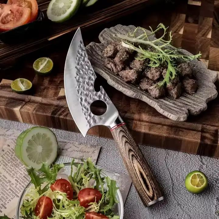 Cuchillo matador de 6" con mango de simil madera
