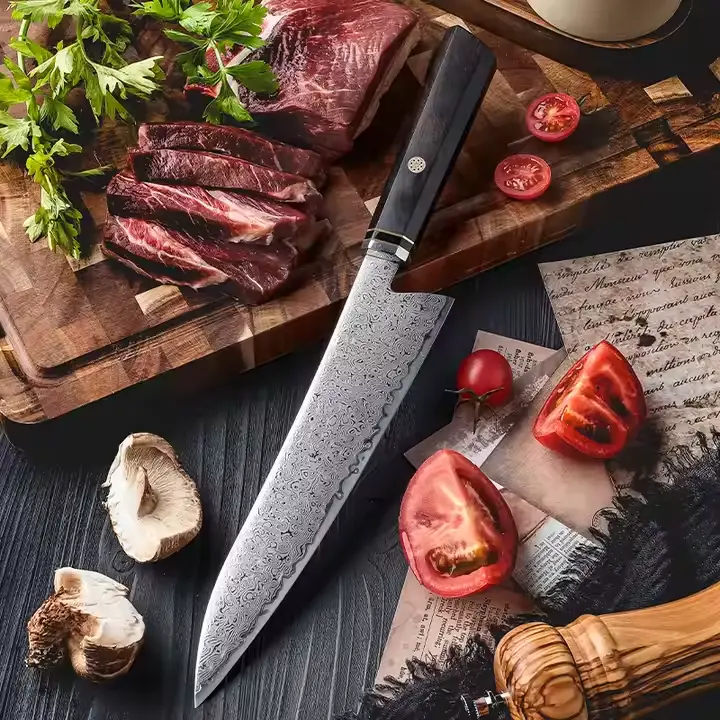 Cuchillo cocinero de 9'' con mango de ébano