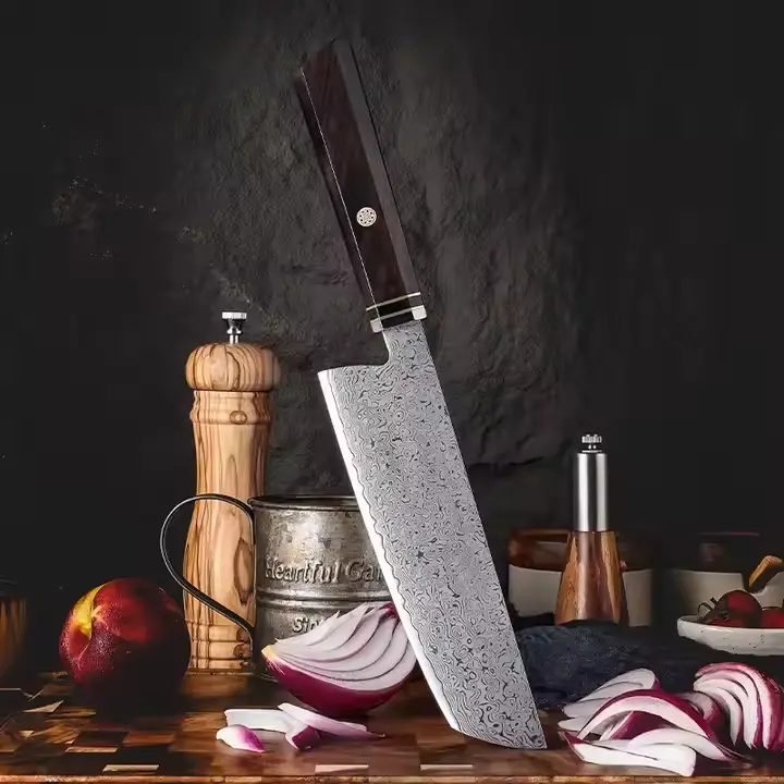 Cuchillo Nakiri de 7'' con mango de ébano