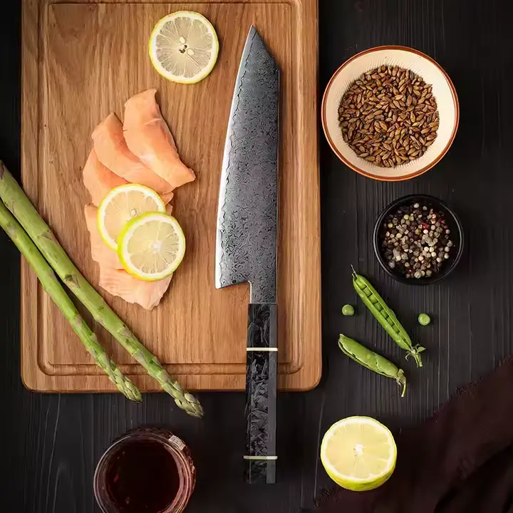 Cuchillo Kiritsuke de 8" con mango de fibra de carbono