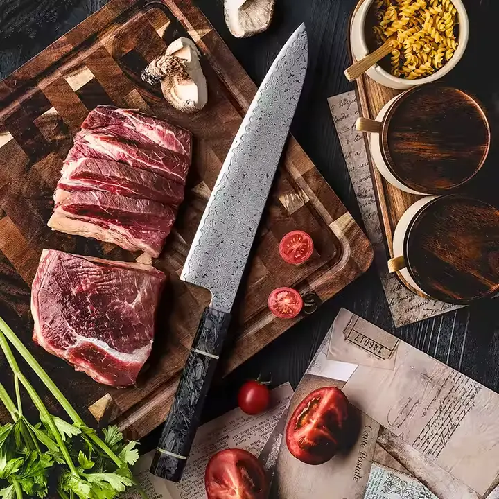 Cuchillo cocinero 9" con mango de fibra de carbono