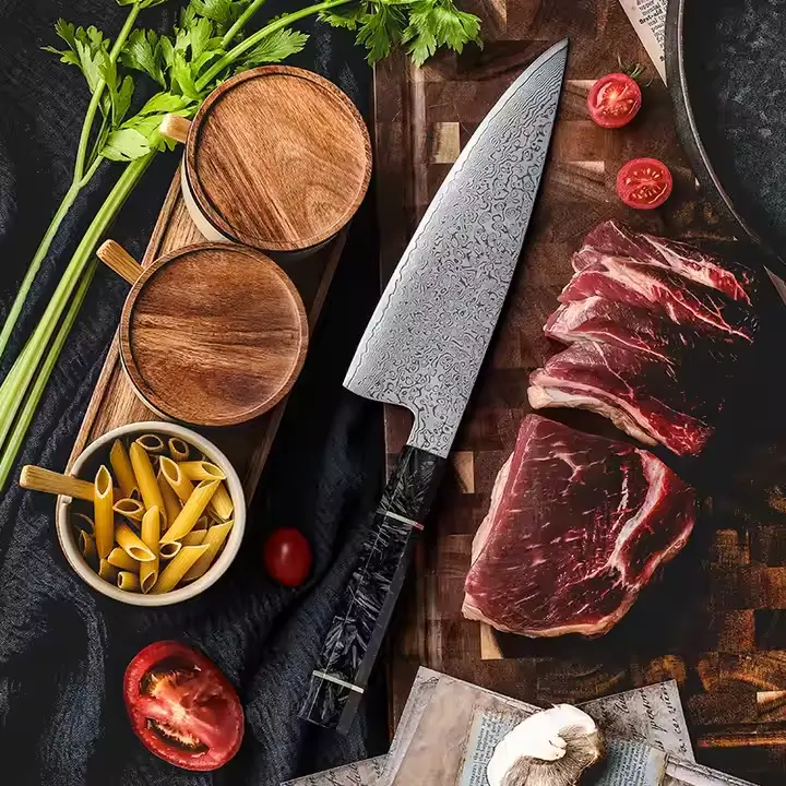 [COPP-333] Cuchillo Gyuto de 8" con mango de fibra de carbono