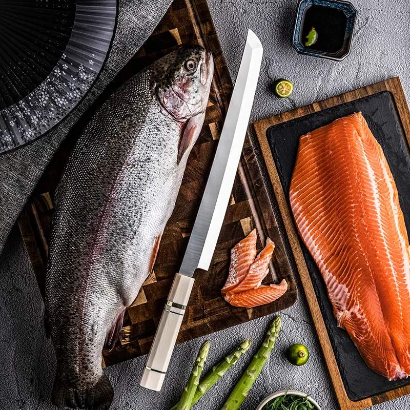 Cuchillos Salmón 30CM con funda incluida 
