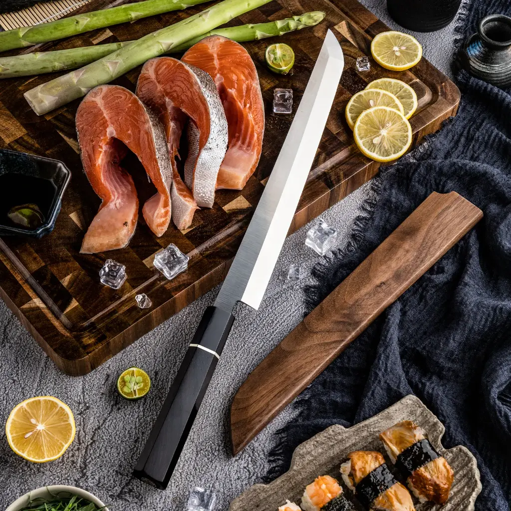 Cuchillos Salmón 27CM + funda