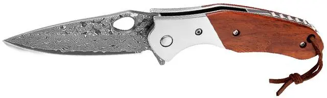 Cuchillo plegable de Damasco