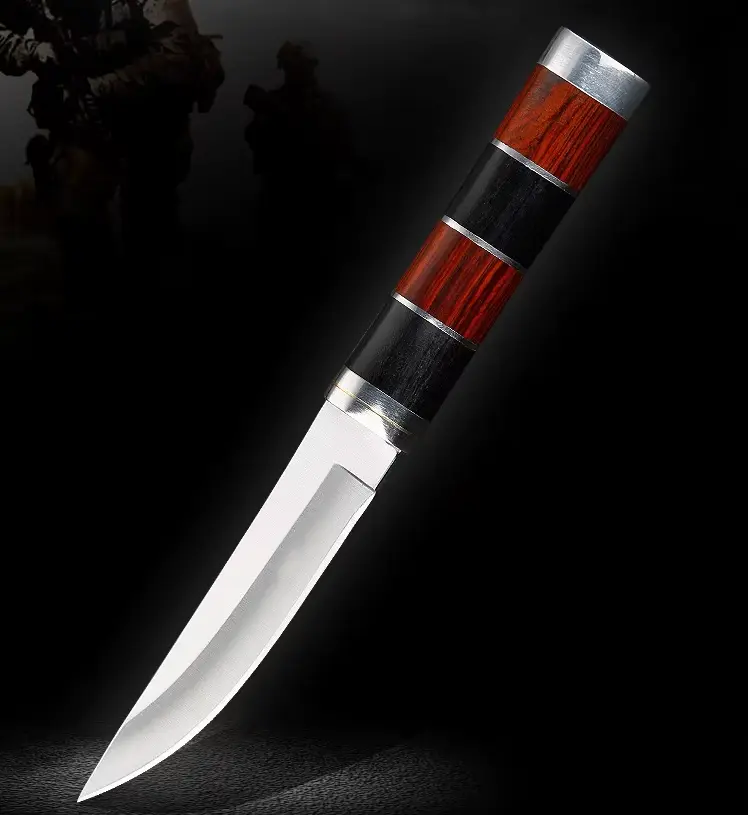 Cuchillo de acero inoxidable de hoja fija