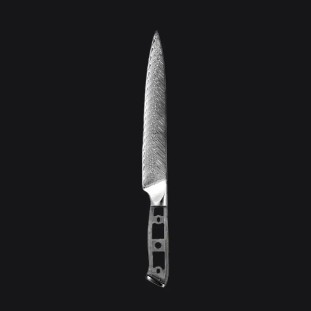 Hoja de cuchillo de acero damasco para trinchar de 8"