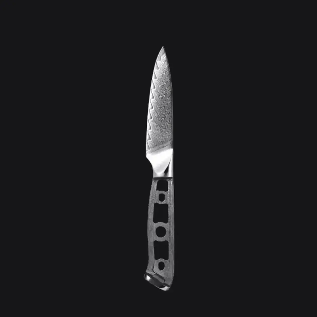 Hoja de cuchillo pelador de acero damasco 3,5"