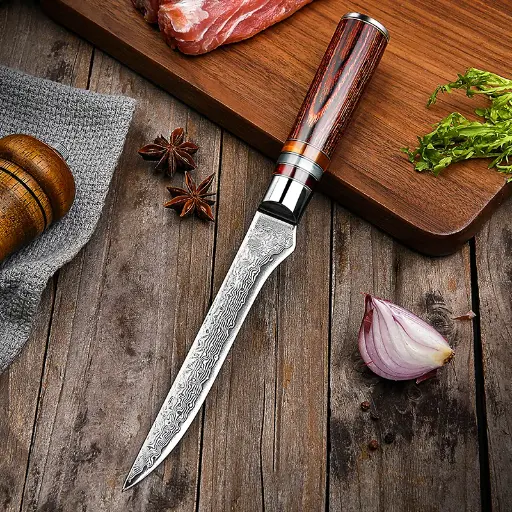 [COPP-025] Cuchillo para deshuesar de 6" con mango de simil madera