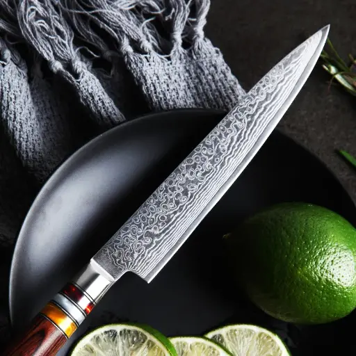 [COPP-033] Cuchillo utilitario de 5" con mango de simil madera
