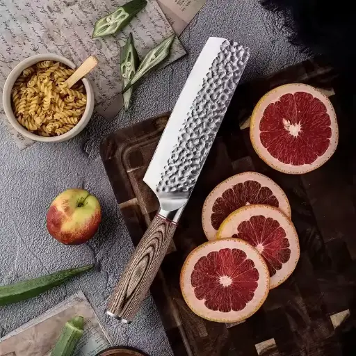 [COPP-100] Cuchillo Nakiri de 6,5" con mango de simil madera