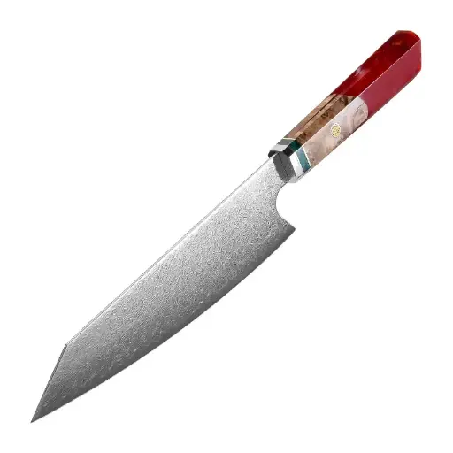 [COPP-313] Cuchillo Kiritsuke de 8" con mango con resina roja