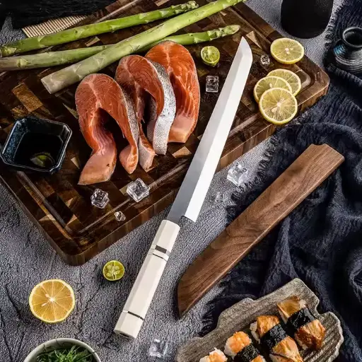 [COPP-526] Cuchillos Salmón 27CM con funda incluida