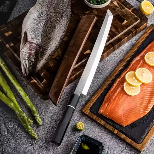 [COPP-535] Cuchillos Salmón 30CM + funda